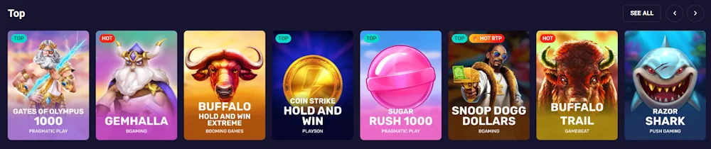 Spirit Casino Games